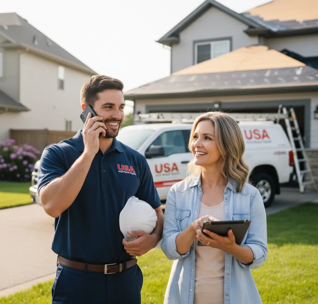 USA Roof Repair Experts customer support in Dardenne Prairie